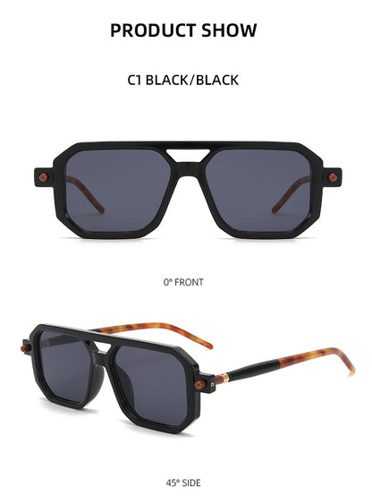 You, me, him, cross-border trend, retro, literary and modern sunglasses, Instagram street flat glasses, fashion sunglasses T2622