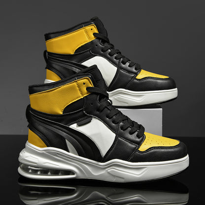 Cross-Border New Men's Shoes High-Top Trendy Shoes Large Size Men's Air Cushion Sports Casual Shoes Student Sneakers 1926 Wholesale