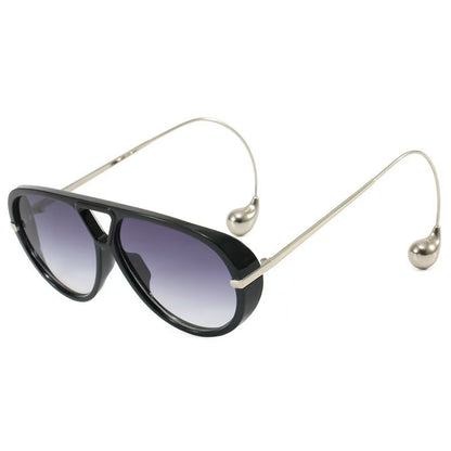 European and American Retro Large Frame Classic Double Beam Sunglasses New Personalized Outdoor Anti-ultraviolet Tide Men's and Women's Cross-border Sunglasses
