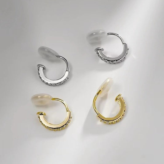 Simple Daily Exquisite Small Ear Clip One-piece Painless Mosquito Incense Plate Earrings Women's Temperament All-match Commuter Ear Accessories
