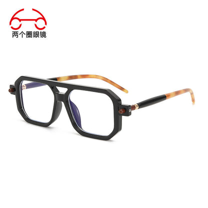 You, me, him, cross-border trend, retro, literary and modern sunglasses, Instagram street flat glasses, fashion sunglasses T2622