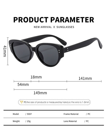 Sunglasses for Women, Retro Cat-Eye Fashion Stylish Small Frame Trendy Cool Sunglasses for Men 2025 New Sun Protection High-End Glasses