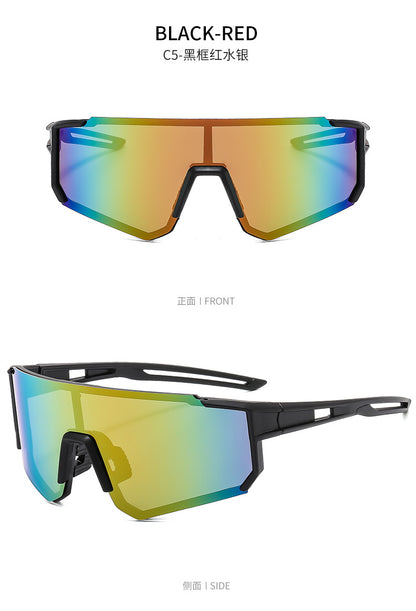 European and American Hot-Selling Goggles, Cycling Sunglasses, Mountaineering Men's Ski Colorful Dynamic Windproof and Anti-Uv Women's Sunglasses