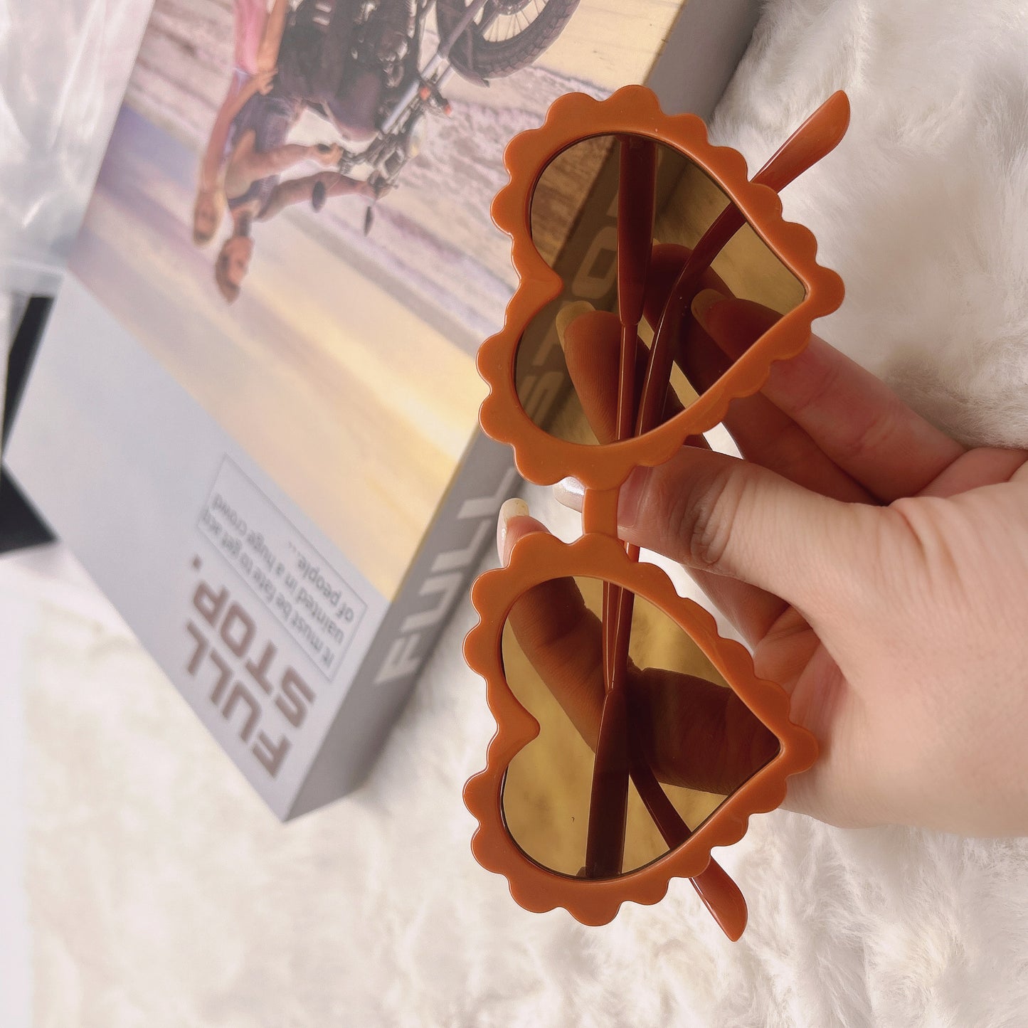 Children's Heart Sunglasses for Boys and Girls, Anti-Uv Sunglasses, Cute Girls, Peach Heart, Kidsren's Glasses Factory, Kidsren
