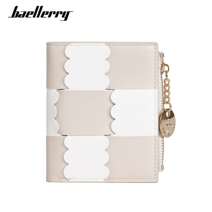 New Women's Short Wallet, Cute, Compact Card Slot, Short Card Holder, Exquisite and Simple Id Bag, Coin Purse for Women