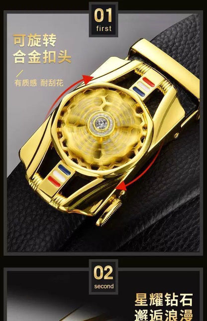 Time-to-time belt men's belt automatic buckle trembles fast hand explosion casual Joker simple fashion wholesale generation hair