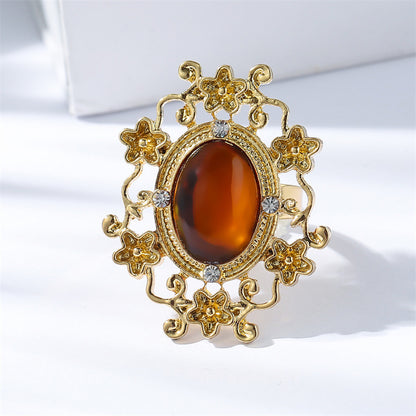 Tie Buckle Cross-Border Hot-Selling Formal Accessories Personalized Trendy Men's Rudder Eagle Chinese Style Flowery Gold Men's Tie