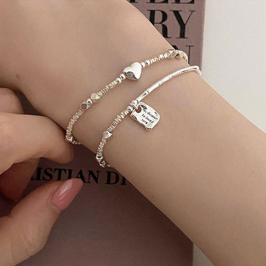 Lunara-Heart-Square-Bracelet | মেয়েদের প্রিমিয়াম হার্ট জিওমেট্রিক ব্রেসলেট
