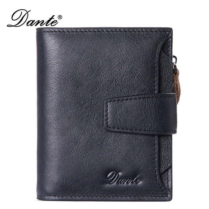 New men's wallet driver's license integrated first layer cowhide anti-theft credit card degaussing leather wallet cross-border explosions