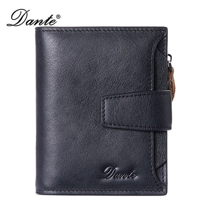 New men's wallet driver's license integrated first layer cowhide anti-theft credit card degaussing leather wallet cross-border explosions