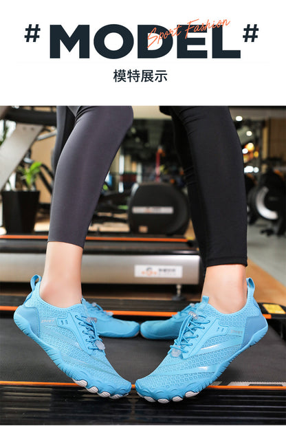 New Outdoor Beach Shoes Swimming Diving Wading Shoes Couple Non-slip Tracing Shoes Hiking Five Finger Fitness Hiking Shoes