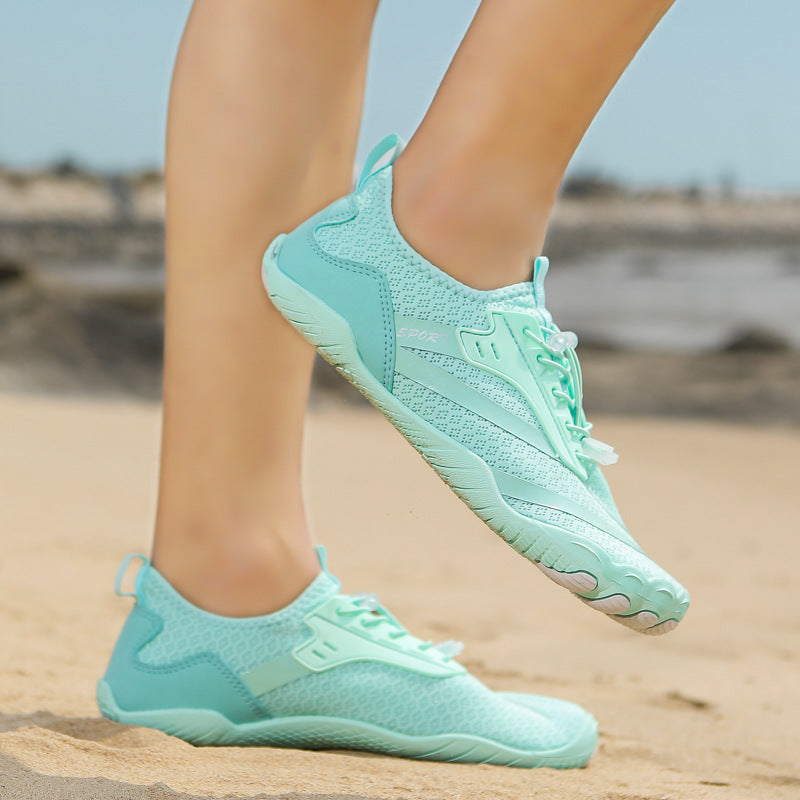 New Outdoor Beach Shoes Swimming Diving Wading Shoes Couple Non-slip Tracing Shoes Hiking Five Finger Fitness Hiking Shoes