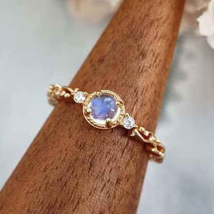 Niche Crystal Multi-gem Geometric Ring Women's Fashionable Distinctive Exquisite Light Luxury All-match High-end Open Finger Ring