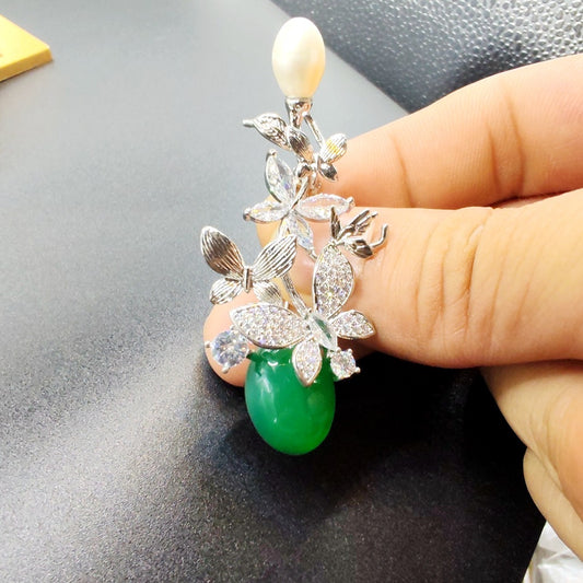 New Flower Brooch High Sense Niche Inlaid Zircon Corsage Women's Clothing Accessories All-match Clothing Accessories in stock