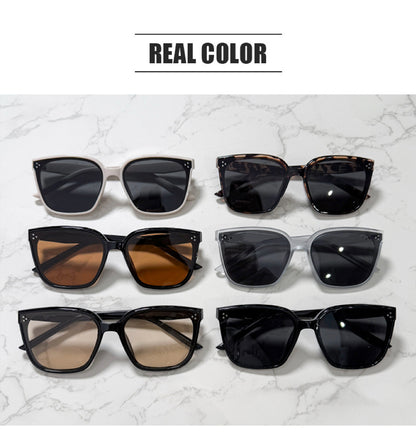 Three-Point Square Gm Sunglasses for Women, High-End Korean Fashion Sunglasses, Trendy Uv Protection Small Frame for Men