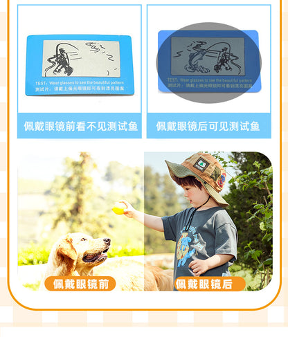 2026 New Soft Silicone Kidsren's Sunglasses for Outdoor Travel, Fashionable Cartoon Kidsren's Polarized Sunglasses with Uv Protection