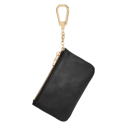 European and American Genuine Leather Cowhide Coin Purse Simple Mini Zipper Coin Bag 2025 New Small Wallet Women's Short Ultra-Thin