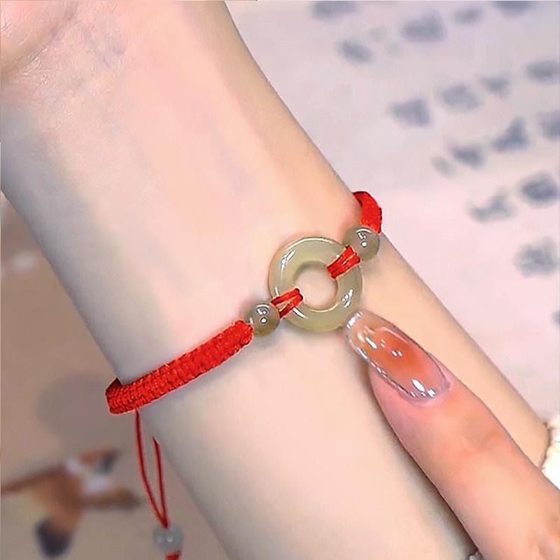 New Chinese Style Design Sense Plum Blossom Woven Bracelet for Women Chinese Style Adjustable Woven Hand Rope Gifts Hand Woven Rope