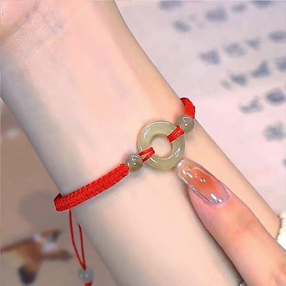 New Chinese Style Design Sense Plum Blossom Woven Bracelet for Women Chinese Style Adjustable Woven Hand Rope Gifts Hand Woven Rope