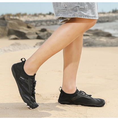 New Outdoor Beach Shoes Swimming Diving Wading Shoes Couple Non-slip Tracing Shoes Hiking Five Finger Fitness Hiking Shoes
