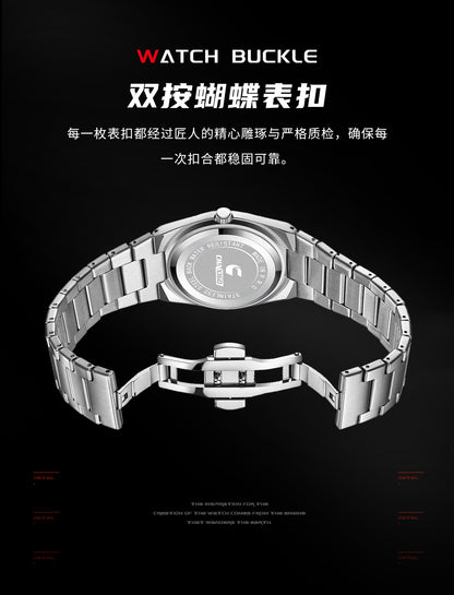 Swiss Brand Chaxigo Ultra-Thin Men's Watch Waterproof Luminous Quartz Watch Alloy Export Hot Model Dropshipping