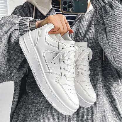 Men's Shoes Trendy Shoes 2024 New Summer Niche Trendy Thick Bottom White Shoes Student Sports Casual Shoes for Men