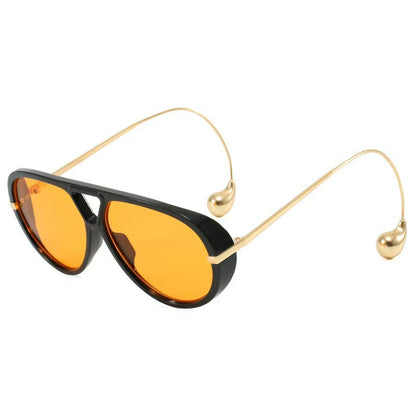 European and American Retro Large Frame Classic Double Beam Sunglasses New Personalized Outdoor Anti-ultraviolet Tide Men's and Women's Cross-border Sunglasses