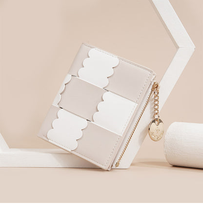 New Women's Short Wallet, Cute, Compact Card Slot, Short Card Holder, Exquisite and Simple Id Bag, Coin Purse for Women