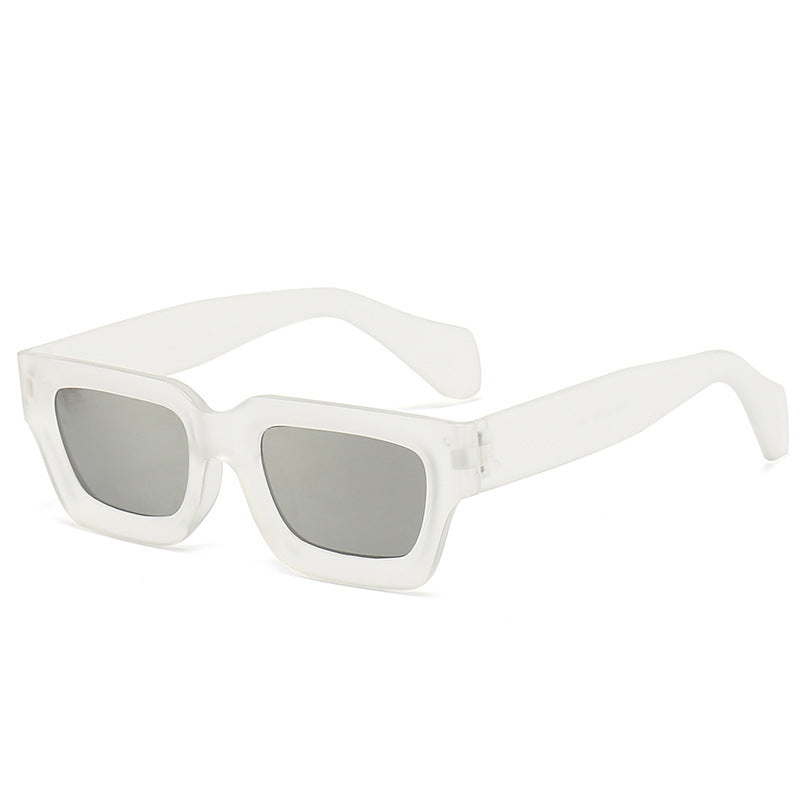 Retro Concave Small Frame Square Sunglasses 2023 New Sunglasses European and American Cross-Border Street Photography Sun Protection Trendy Sunglasses