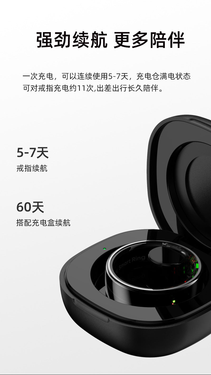 R08 (Qring) Waterproof Touch Body Temperature Sleep Blood Oxygen Heart Rate Sports Photo Music Control Smart Ring
