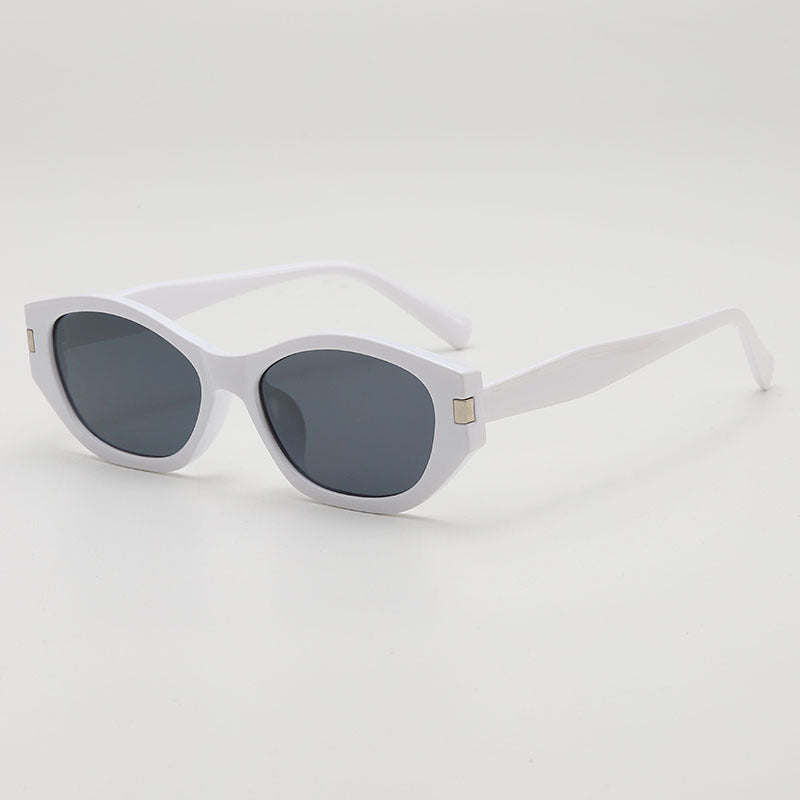 Fashion Retro Cat's Eye Distinctive Anti-UV Sunglasses Women's High-Level Street Photoshoot Concave Sunscreen Decorative Sunglasses