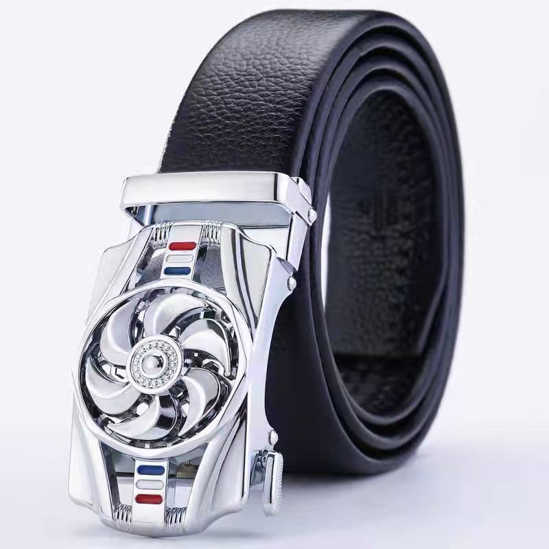 Time-to-time belt men's belt automatic buckle trembles fast hand explosion casual Joker simple fashion wholesale generation hair