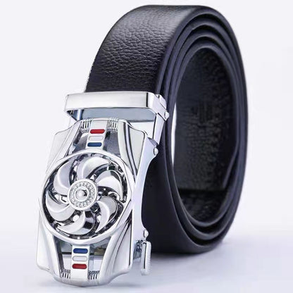 Time-to-time belt men's belt automatic buckle trembles fast hand explosion casual Joker simple fashion wholesale generation hair