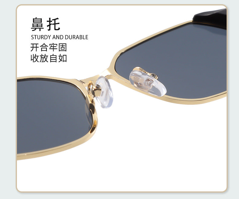Small ice sunglasses women's high-end sense retro potato glasses 2025 new sunglasses UV protection