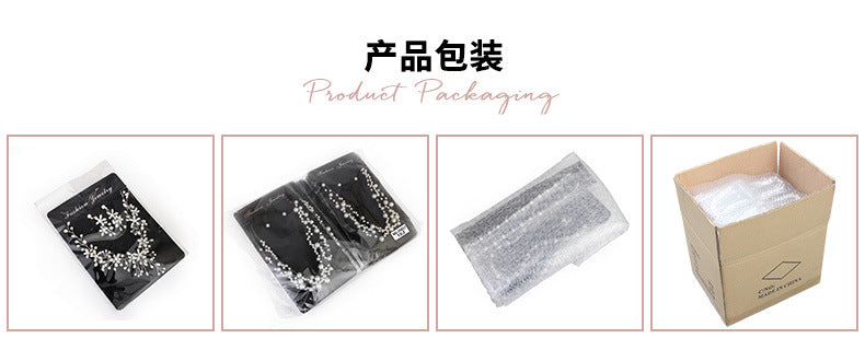 European and American Bride Jewelry Three-piece Suit High-class Dance Wedding Jewelry Alloy Diamond Crown Necklace Earrings suit