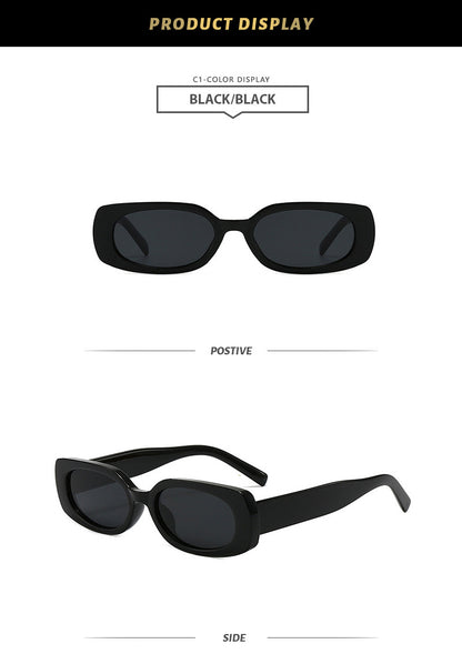 New Stylish Casual Simple Square Small Frame Sunglasses Ins Outdoor Fashion Driving Anti-Uv Sunglasses Trend