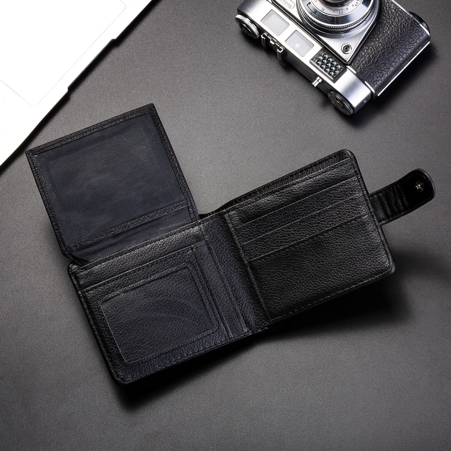 Foreign Trade Wallet Men's New 3D Embossed Eagle Pattern Short Student Youth Casual Soft Leather Card Bag Coin Purse