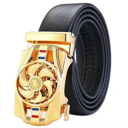 Time-to-time belt men's belt automatic buckle trembles fast hand explosion casual Joker simple fashion wholesale generation hair