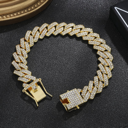 Tiktok Hot-Selling Fashion Casual Men's Watch Full Diamond Watch Men's Factory Price Direct Sale Complete Colors