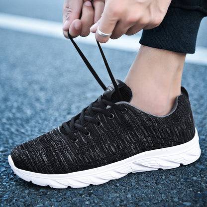 New Adult Spring and Summer Trendy Shoes Mesh Sports Casual Shoes Running Shoes Lightweight Mesh Shoes Male Students Cloth Shoes