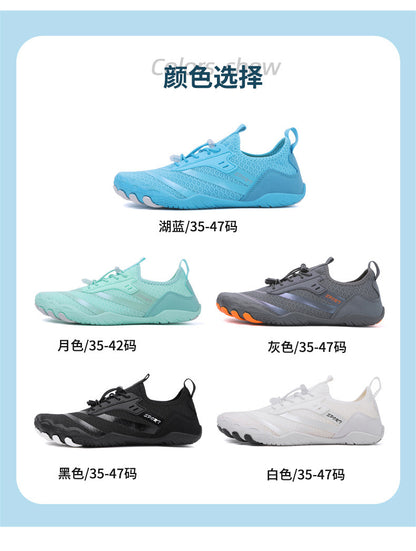 New Outdoor Beach Shoes Swimming Diving Wading Shoes Couple Non-slip Tracing Shoes Hiking Five Finger Fitness Hiking Shoes
