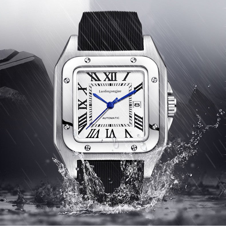 Hollow striped shandushi automatic mechanical wholesale men's watch men's atmospheric large dial waterproof mechanical watch