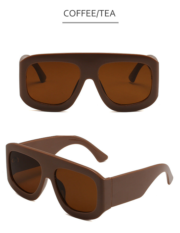 2024 generous frame European and American simple sunglasses fashion wear party party sunglasses for men and women
