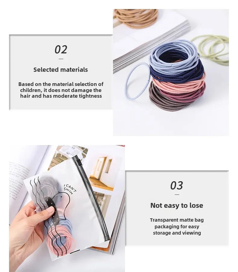 Korean version of thin head rope high elastic small rubber band hair band adult simple head rope women hair rubber band wholesale