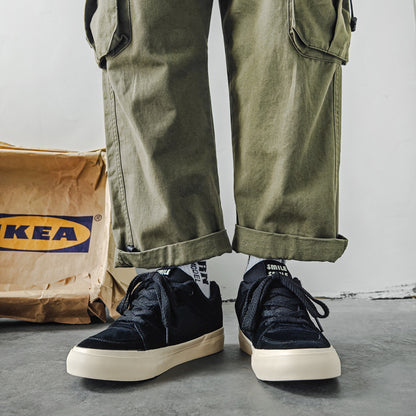 Shoes Men's 2025 Spring New Men's Shoes Korean Sports Casual Shoes All-match Niche Trendy Canvas Shoes Wholesale Cross-border