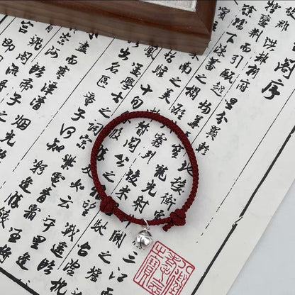 New Chinese Style Design Sense Plum Blossom Woven Bracelet for Women Chinese Style Adjustable Woven Hand Rope Gifts Hand Woven Rope
