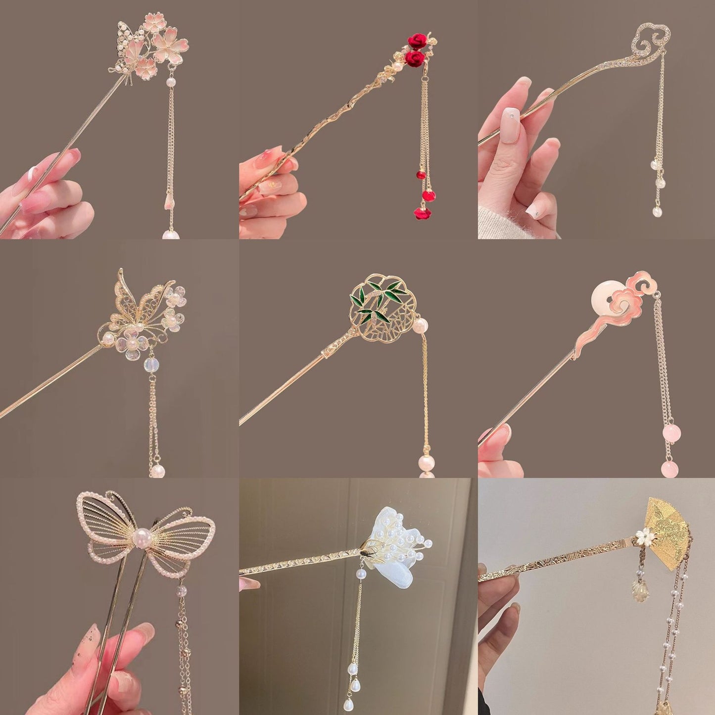 Hair Hairpin Collection Antique Temperament Disc Hair Hairpin Now New Chinese Style High-end Hanfu Accessories Hair Hairpin Headwear Hair Accessories for Women