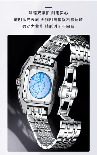 Hollow striped shandushi automatic mechanical wholesale men's watch men's atmospheric large dial waterproof mechanical watch