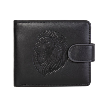 Dropshipping Cross-Border Manufacturer Wholesale Men's Wallet Pu Leather Short Zipper Buckle Wallet New Wallet Coin Purse