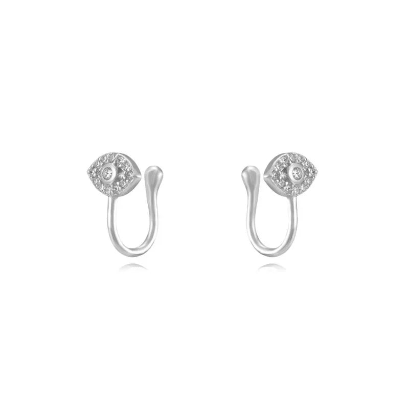Cross-Border Exclusive Supply of Versatile and High-End Ear Cuffs with an Instagram-Worthy Style, Featuring a Fashionable and Simple U-Shaped Design with Diamond Accents and a Unique Ear Cuff Earring Set